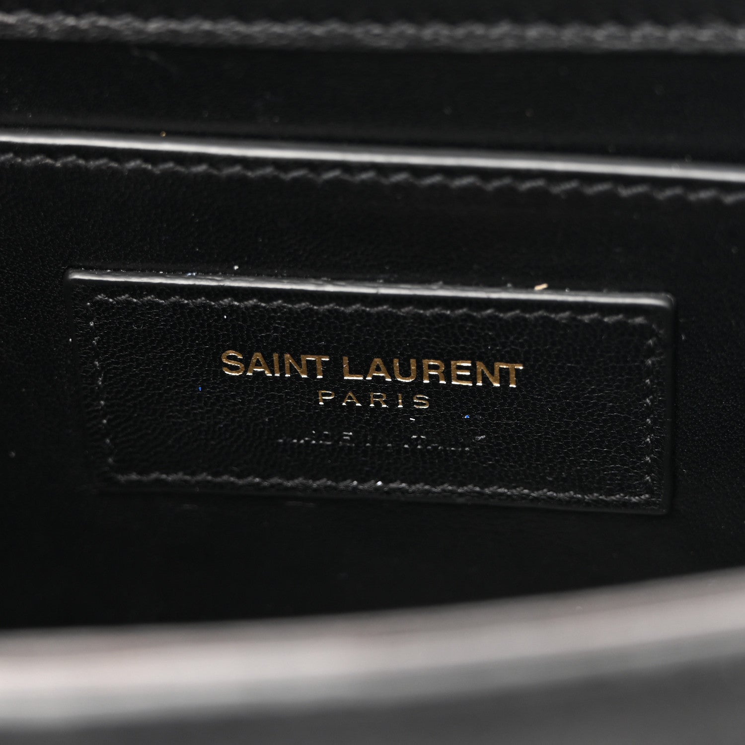 Saint Laurent Suede Small Classic Monogram Kate Tassel Satchel Black 6 of 12