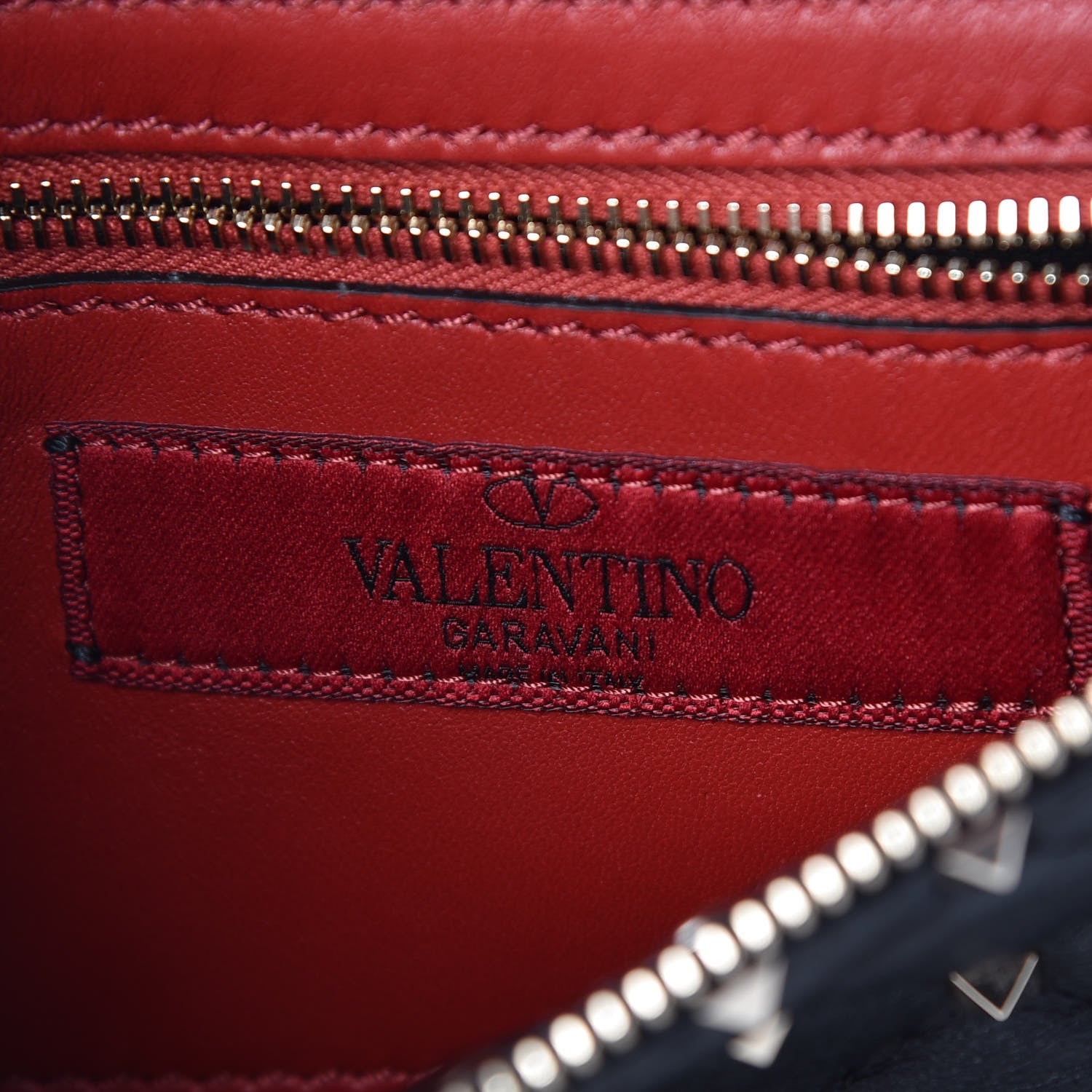 Valentino Garavani Lambskin Rockstud Spike Belt Bag Black 6 of 8