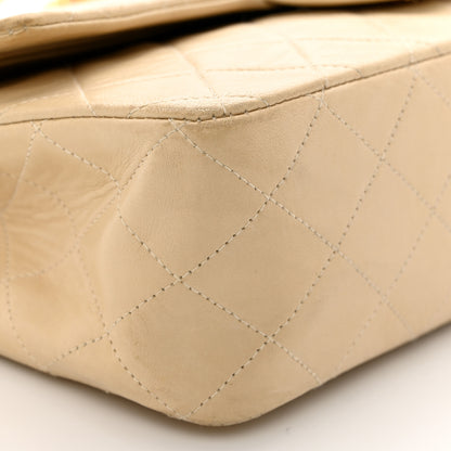 Chanel Lambskin Quilted Medium Double Flap Beige 9 of 14