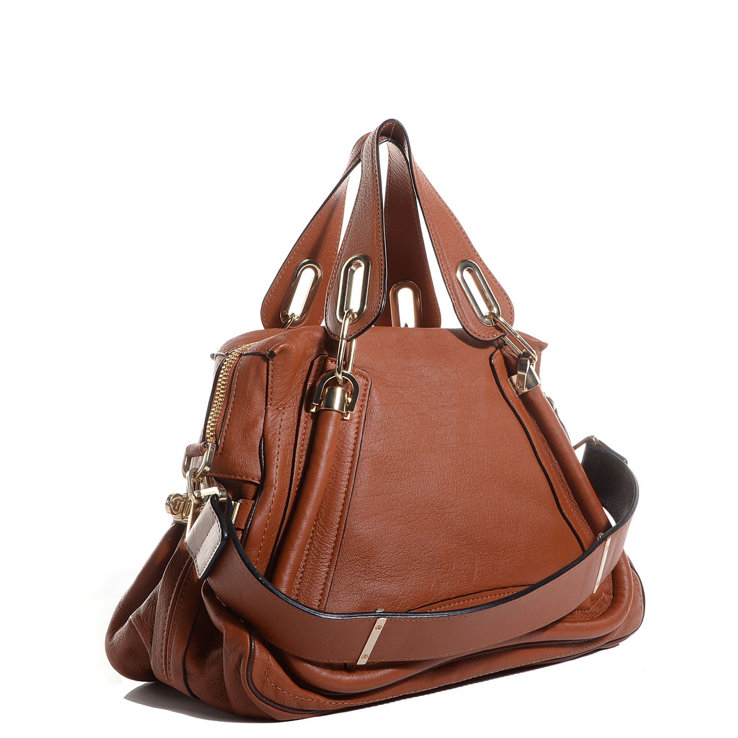 Chloe Calfskin Medium Military Paraty Caramel 3 of 11