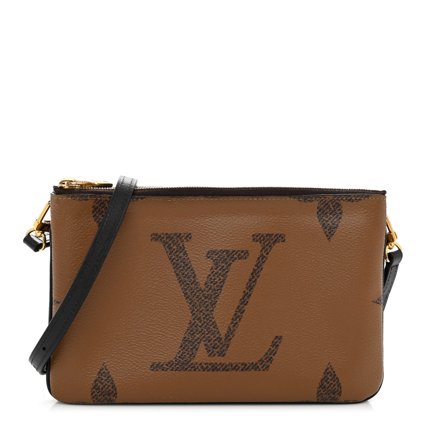 Reverse Monogram Giant Double Zip Pochette