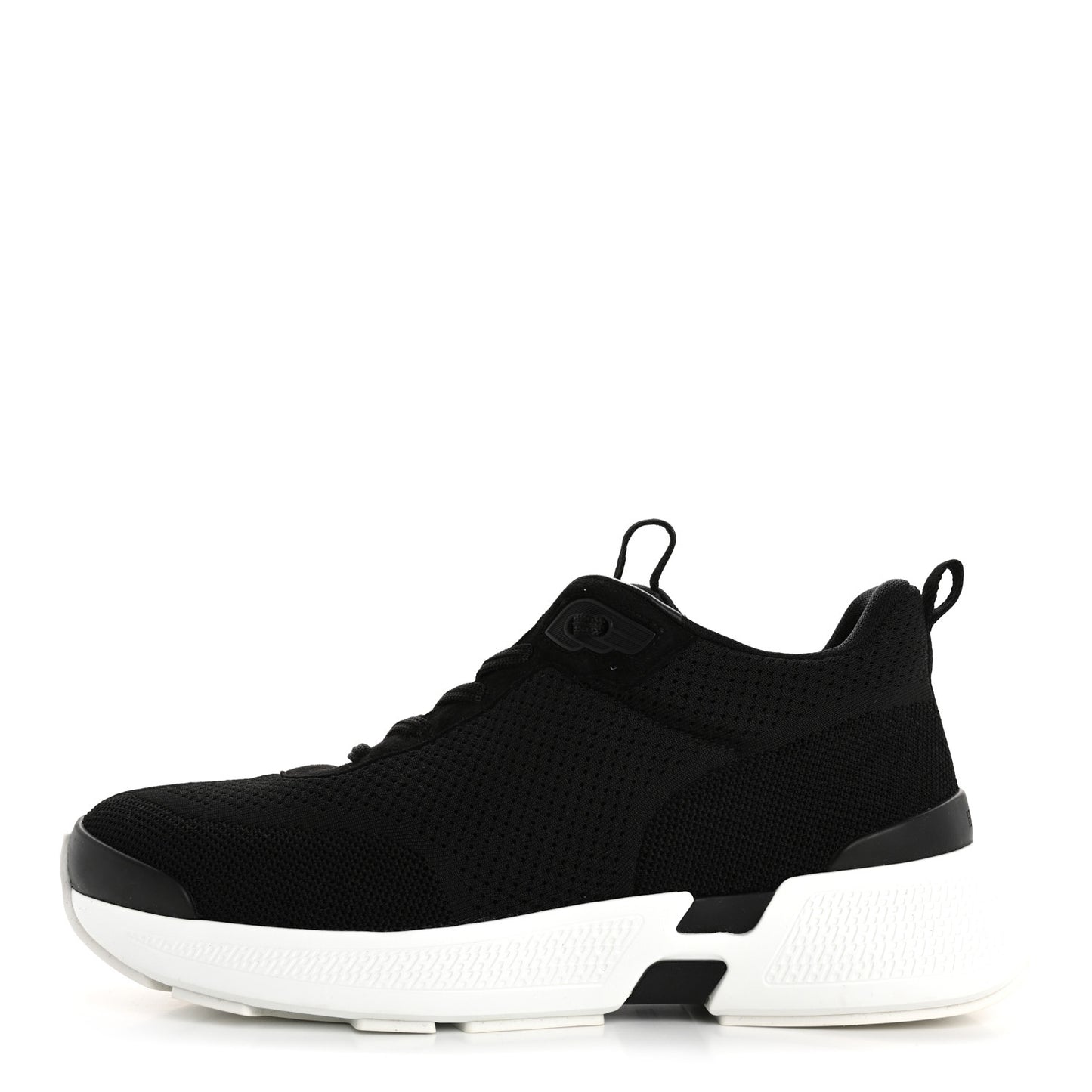 Technical Knit Suede Heros Sneakers 39 Black