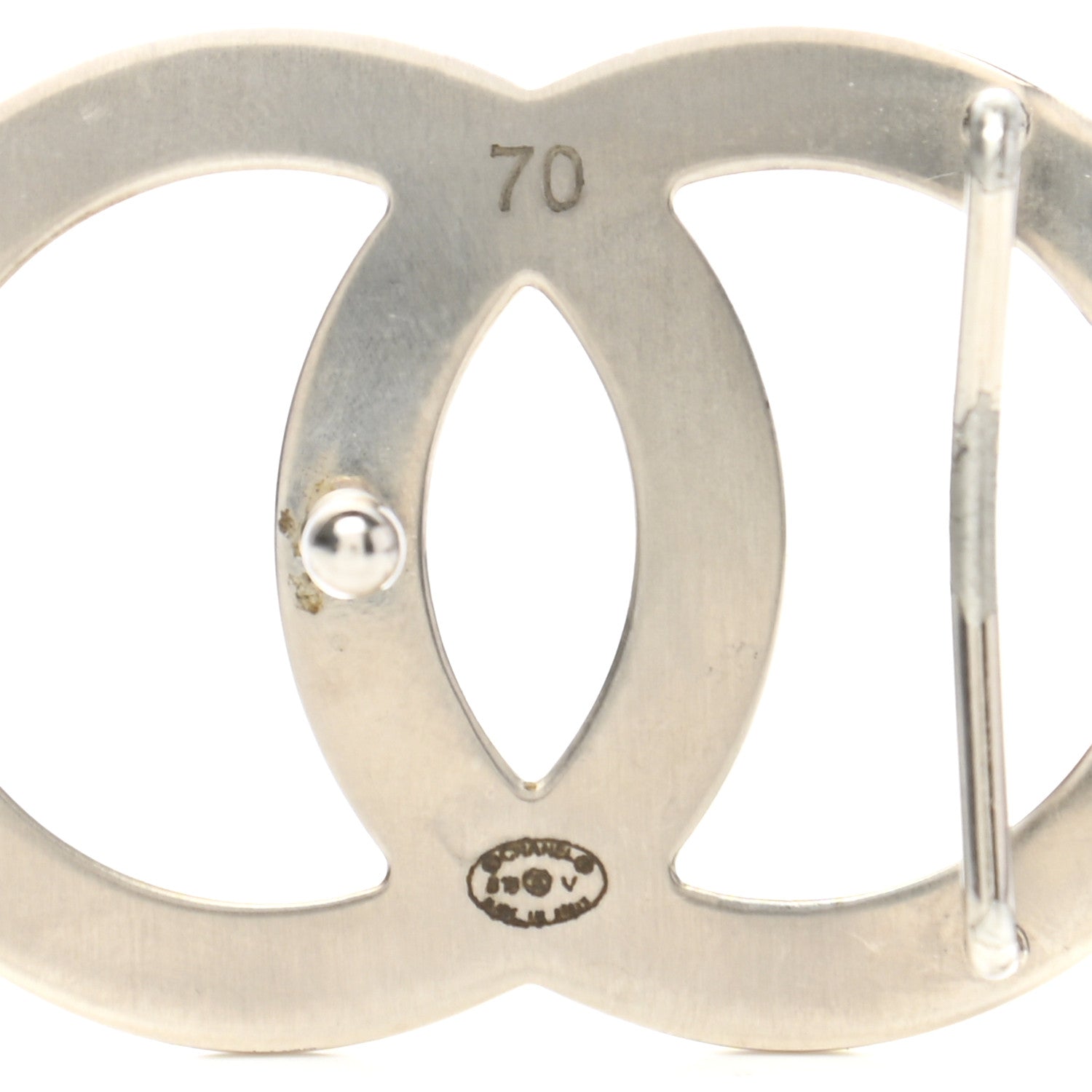 Chanel Calfskin CC Reversible Belt 70 Black Burgundy 5 of 8