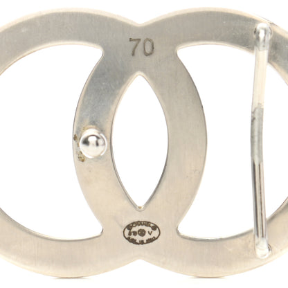 Chanel Calfskin CC Reversible Belt 70 Black Burgundy 5 of 8