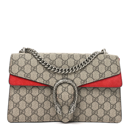 Gucci GG Supreme Monogram Small Dionysus Shoulder Bag Red 1 of 10