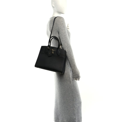 Louis Vuitton Taurillon City Steamer MM Black 2 of 9
