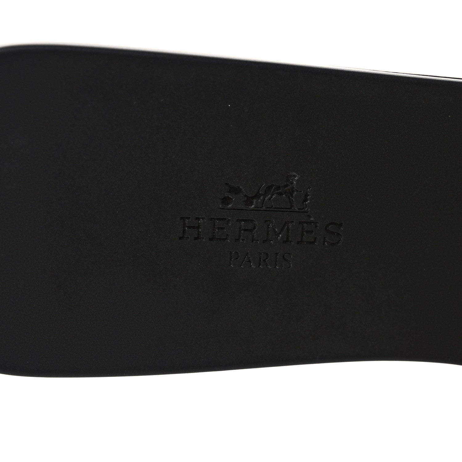 Hermes Rubber Aloha Sandals 39 Black 7 of 7