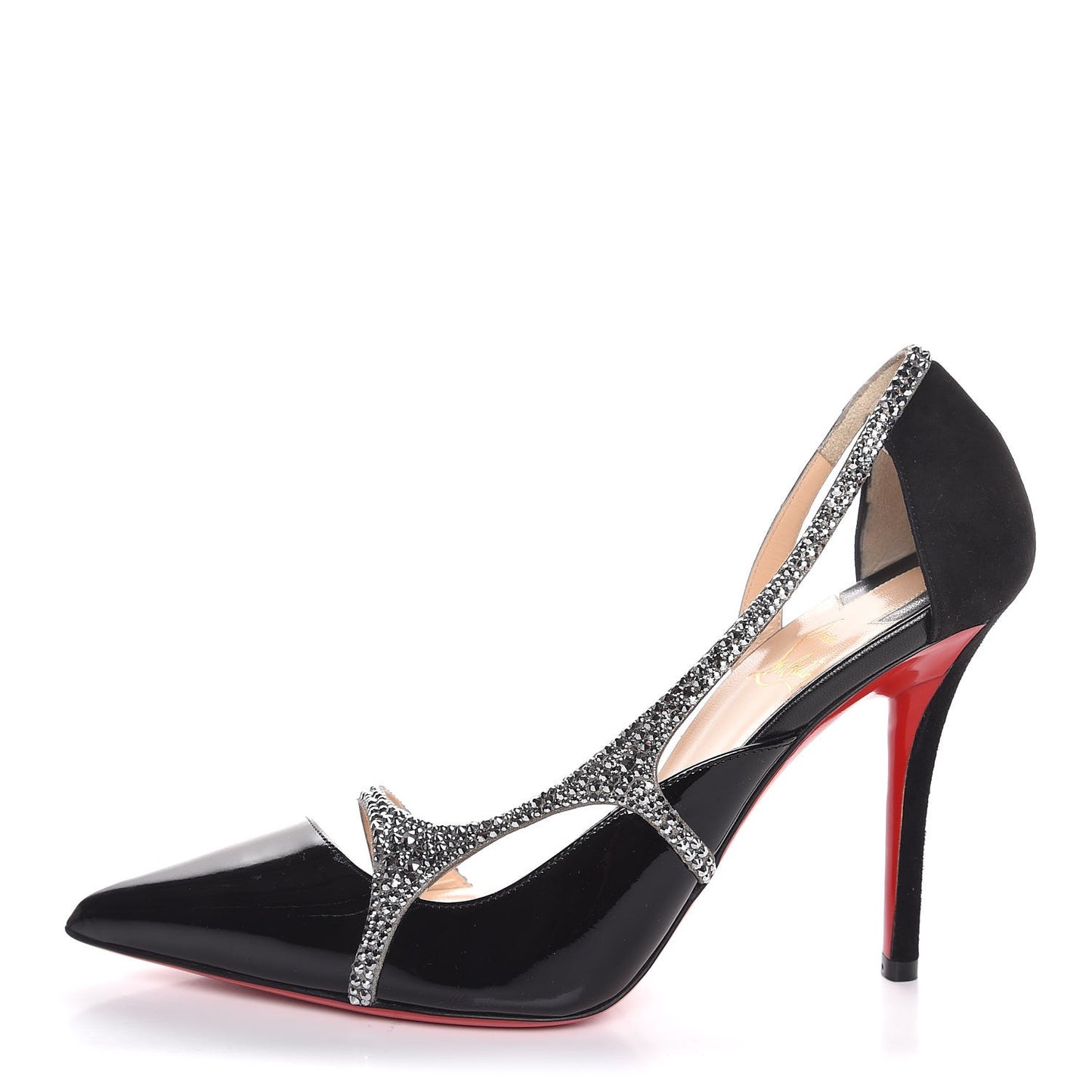 Crystal Patent 100 Pumps 36.5 Black
