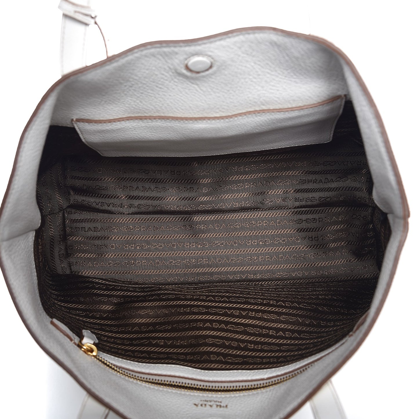 Vitello Daino Shopping Tote Talco