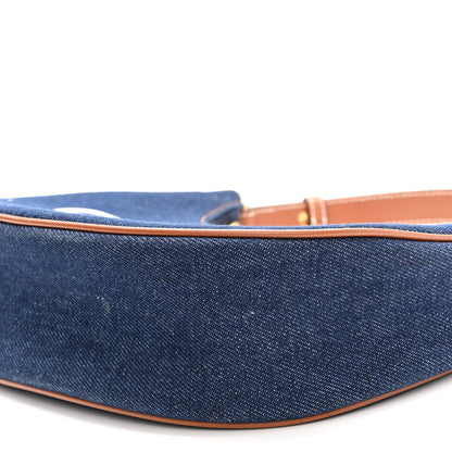 Celine Denim Ava Shoulder Bag Navy Tan 9 of 9