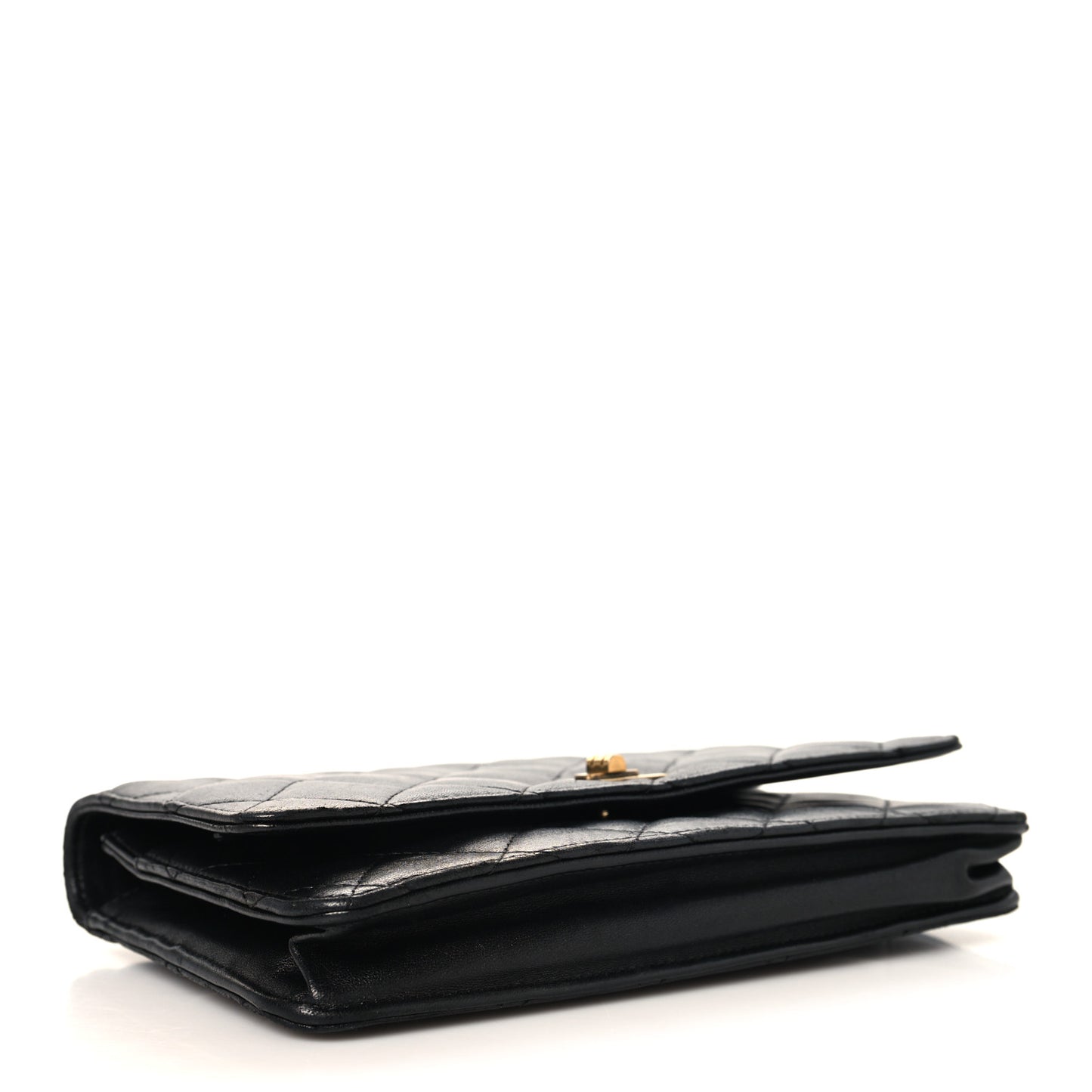 Lambskin Quilted Reissue Wallet On Chain WOC Black