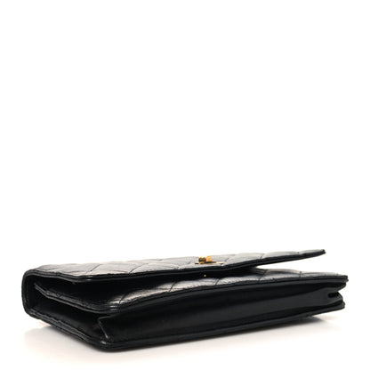 Chanel Lambskin Quilted Reissue Wallet On Chain WOC Black 4 of 12