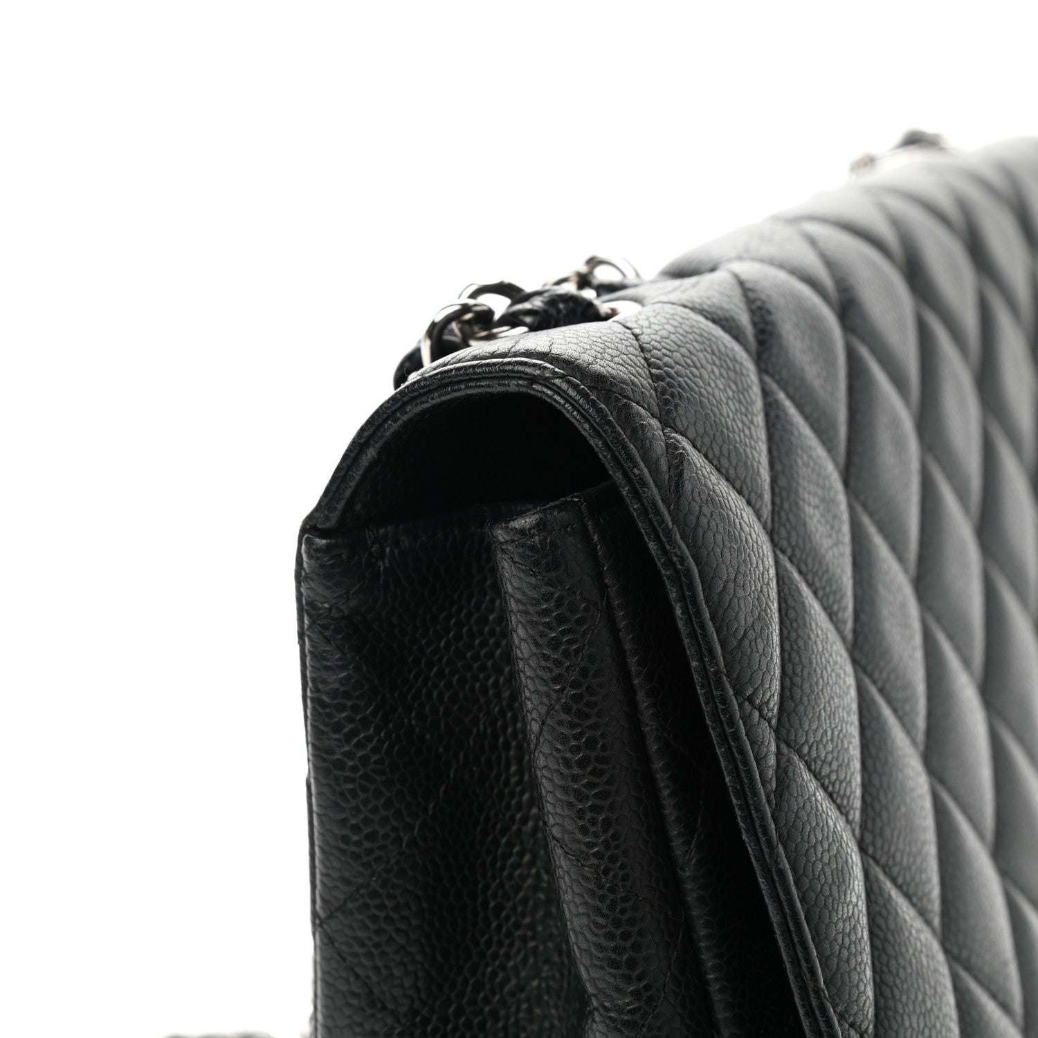 Chanel Caviar Quilted Jumbo Single Flap Black 10 of 10