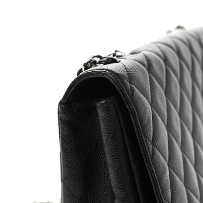 Chanel Caviar Quilted Jumbo Single Flap Black 10 of 10