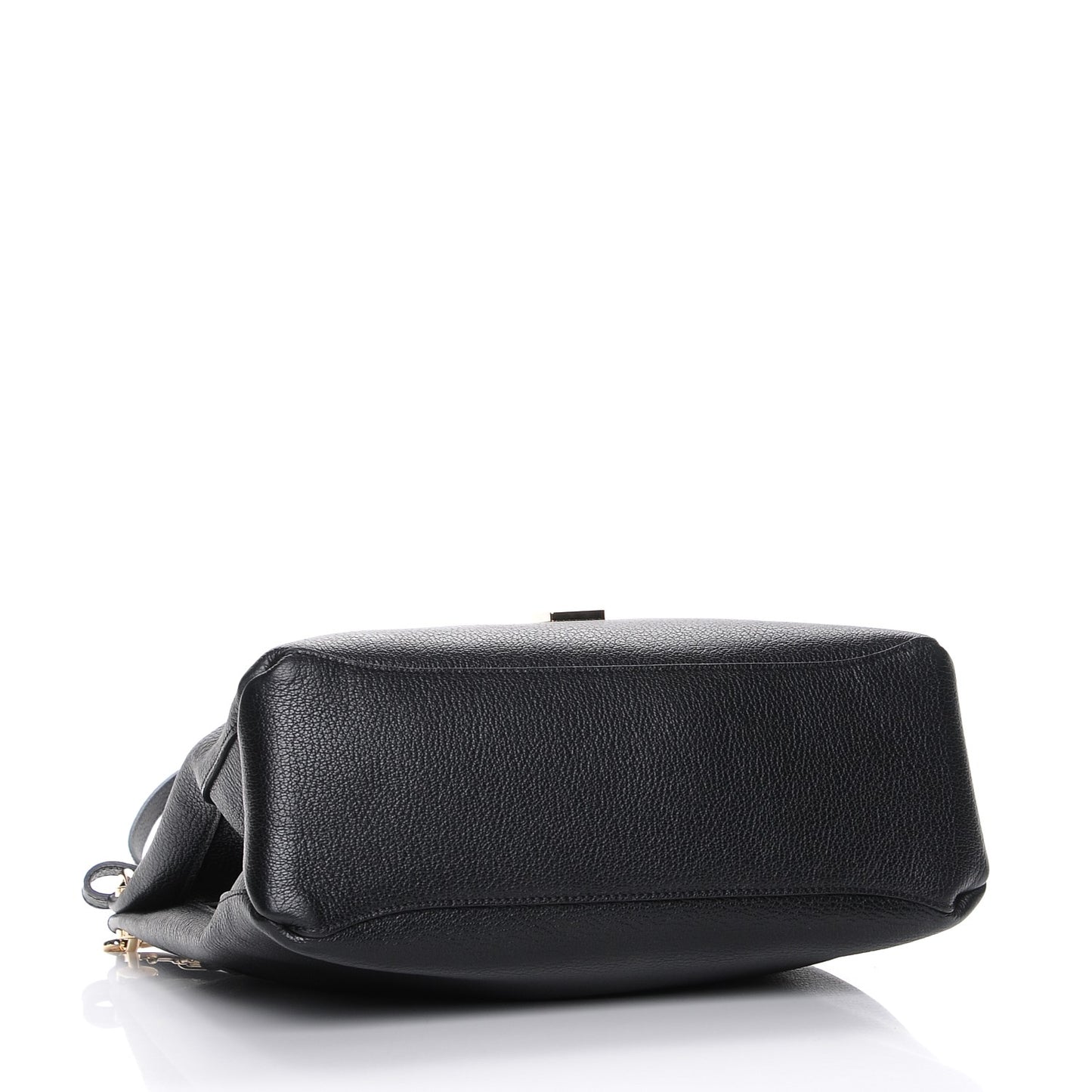 Goat Printed Calfskin Small Freya Hobo Black