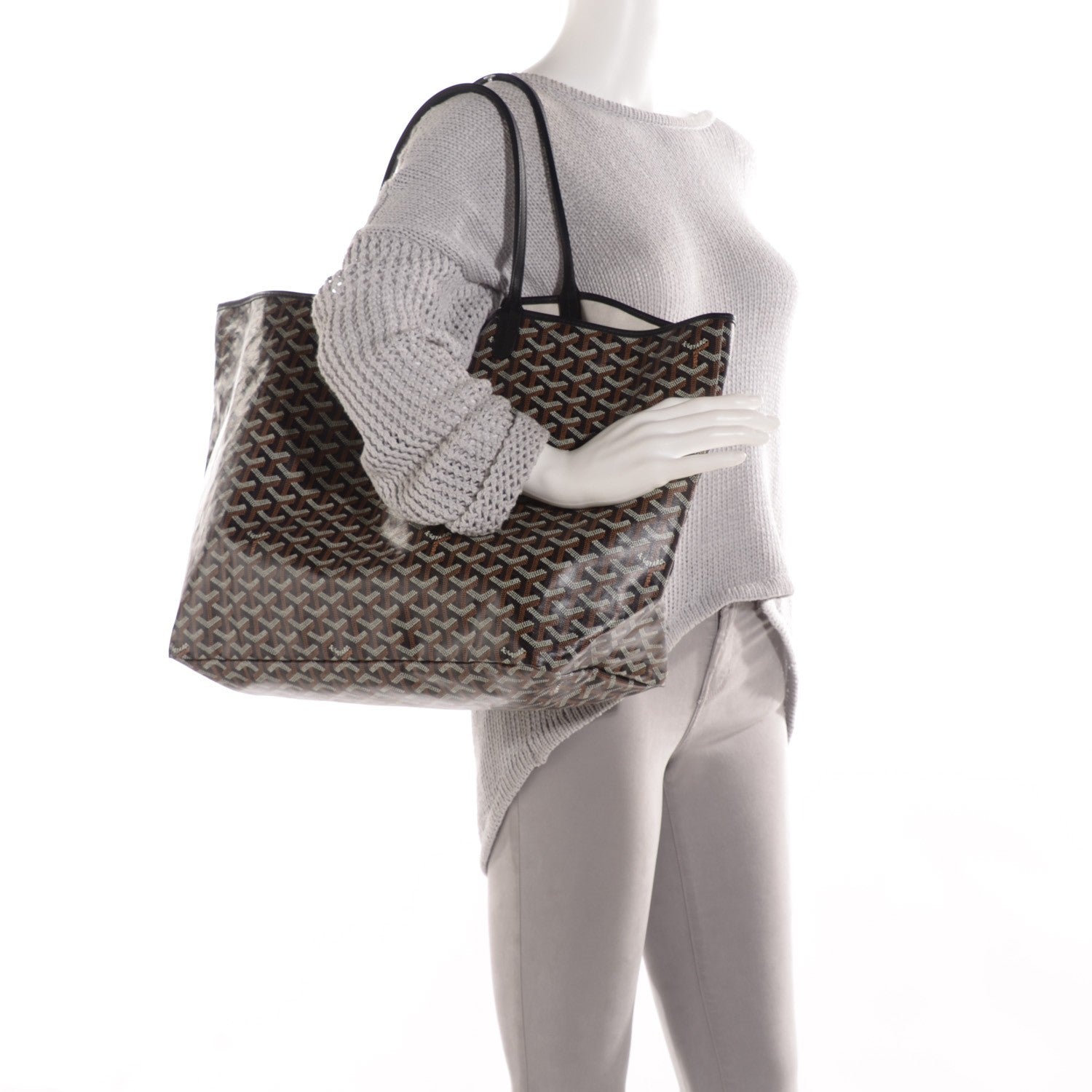 Goyard Goyardine Saint Louis GM Black 2 of 8