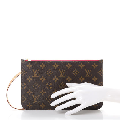 Louis Vuitton Monogram Neverfull MM GM Pochette Pivoine 2 of 8