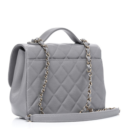 Chanel Caviar Quilted Medium Business Affinity Flap Grey 2 of 4