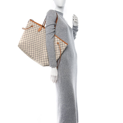 Louis Vuitton Damier Azur Neo Neverfull GM Rose Ballerine 2 of 18
