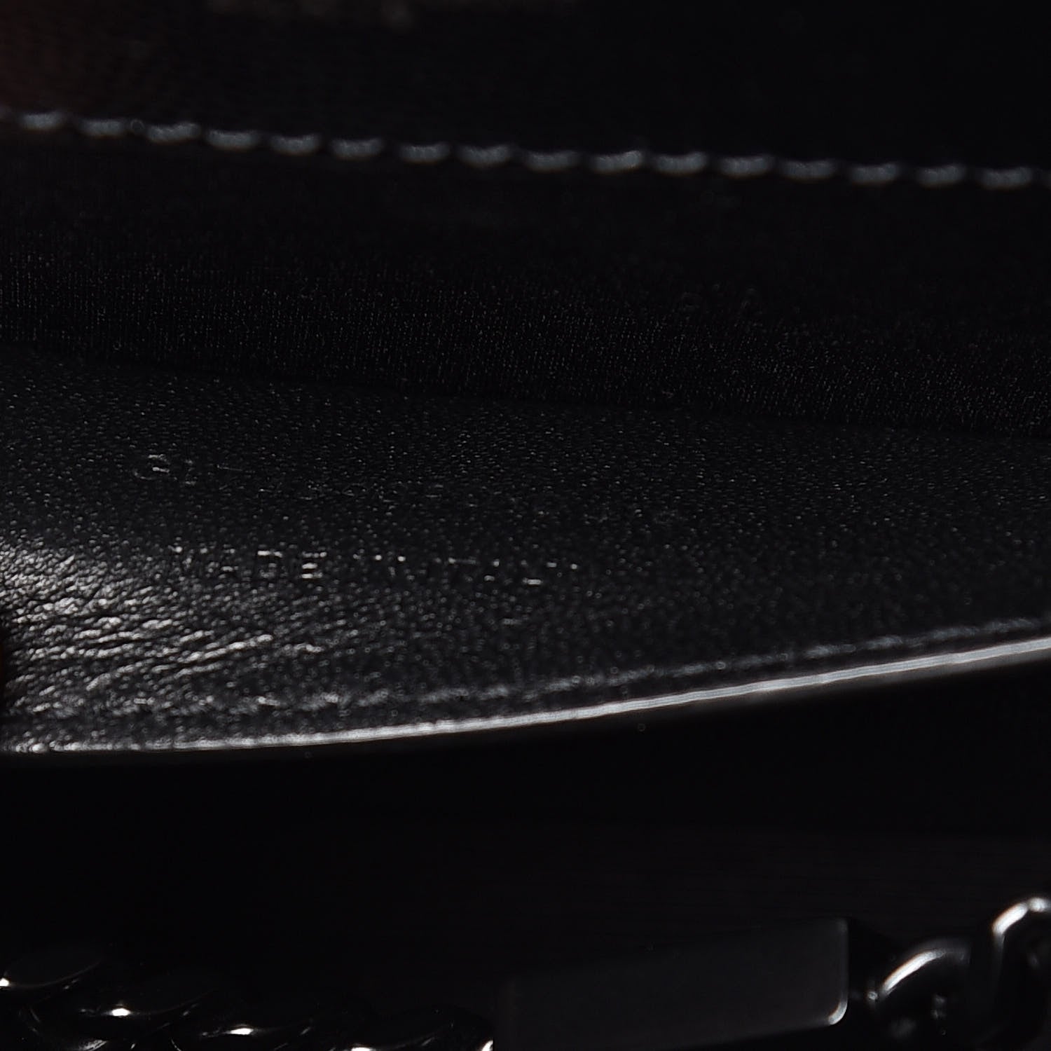 Saint Laurent Grain De Poudre Small Monogram Kate Satchel Black 10 of 10