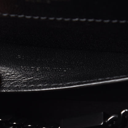 Saint Laurent Grain De Poudre Small Monogram Kate Satchel Black 10 of 10