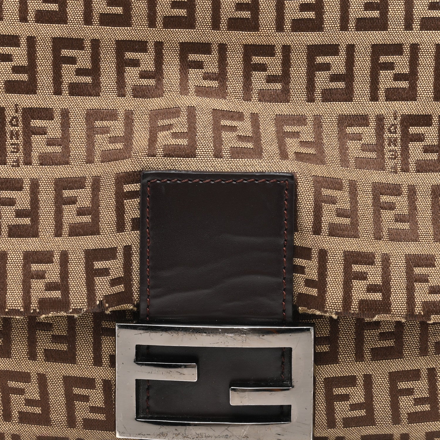 Fendi Zucchino Mama Baguette Brown 7 of 9
