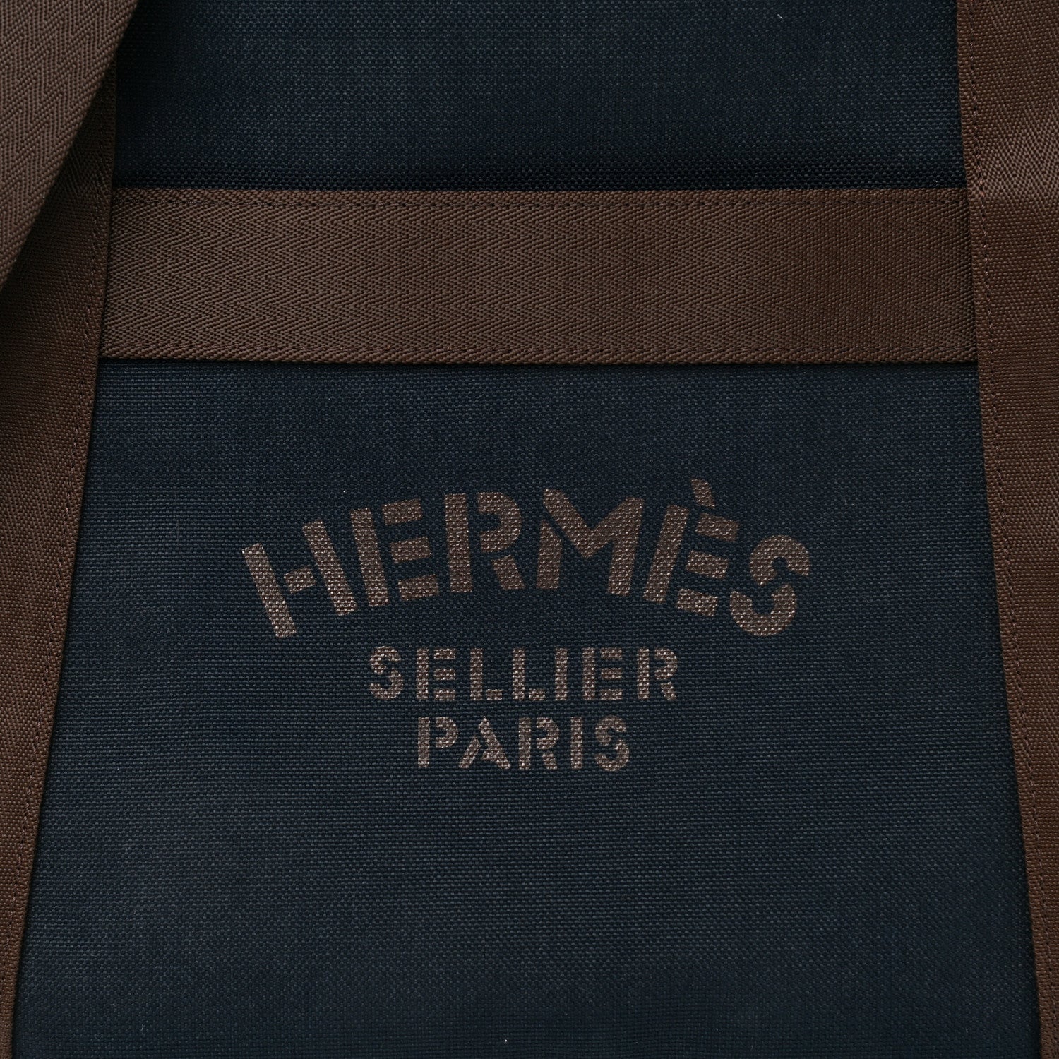 Hermes Canvas The Grooming Bag Bleu Navy Feu 10 of 12