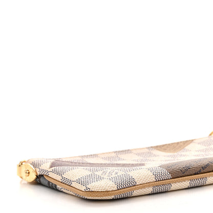 Louis Vuitton Damier Azur Trunks Labels Pochette Milla MM 8 of 9