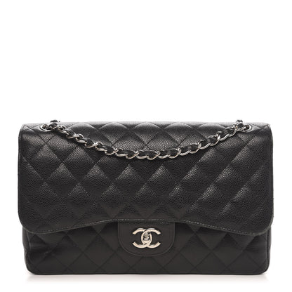 Chanel Caviar Quilted Jumbo Double Flap Black 1 of 20