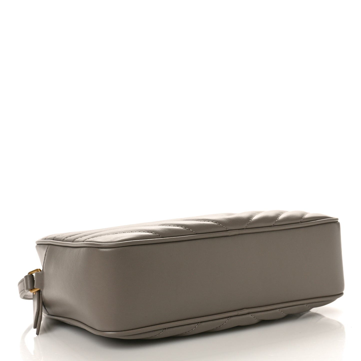Calfskin Matelasse Monogram Lou Camera Bag Greyish Brown