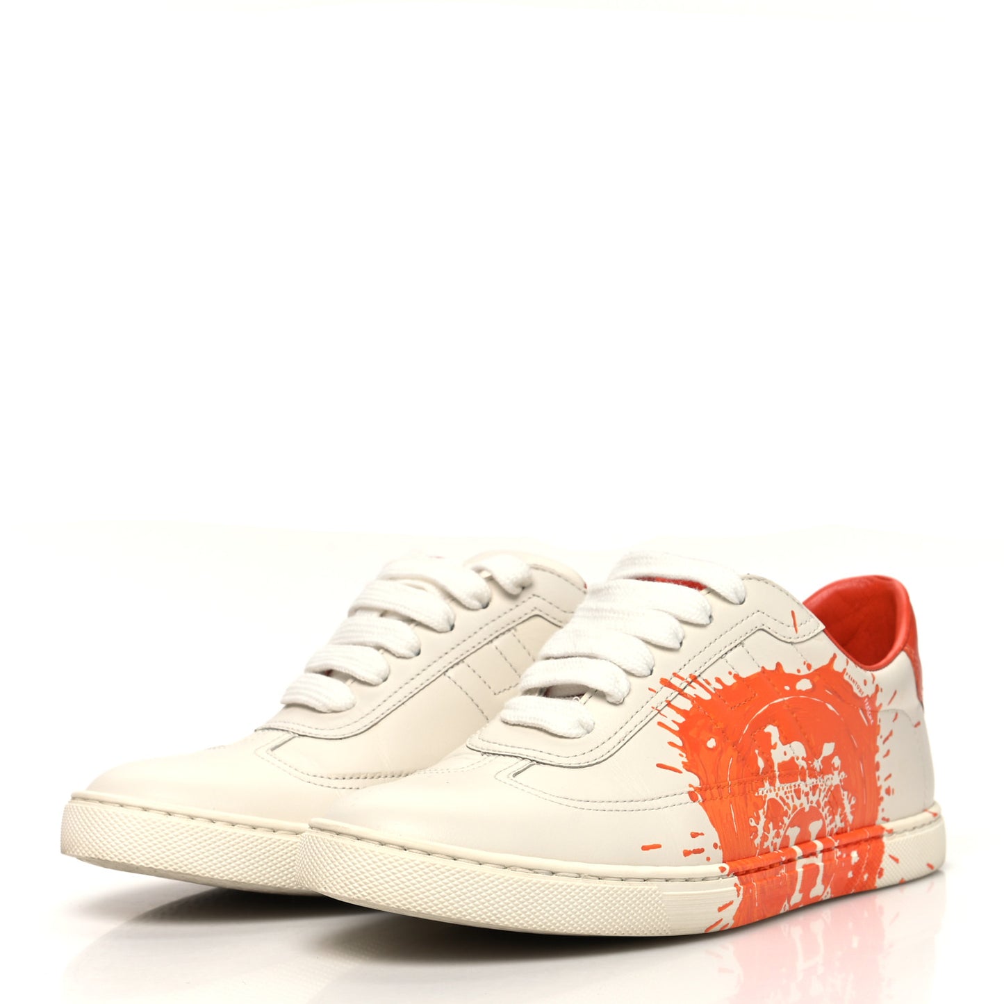 Swift Printed Peinture Fraiche Quicker Sneakers 36.5 White Orange