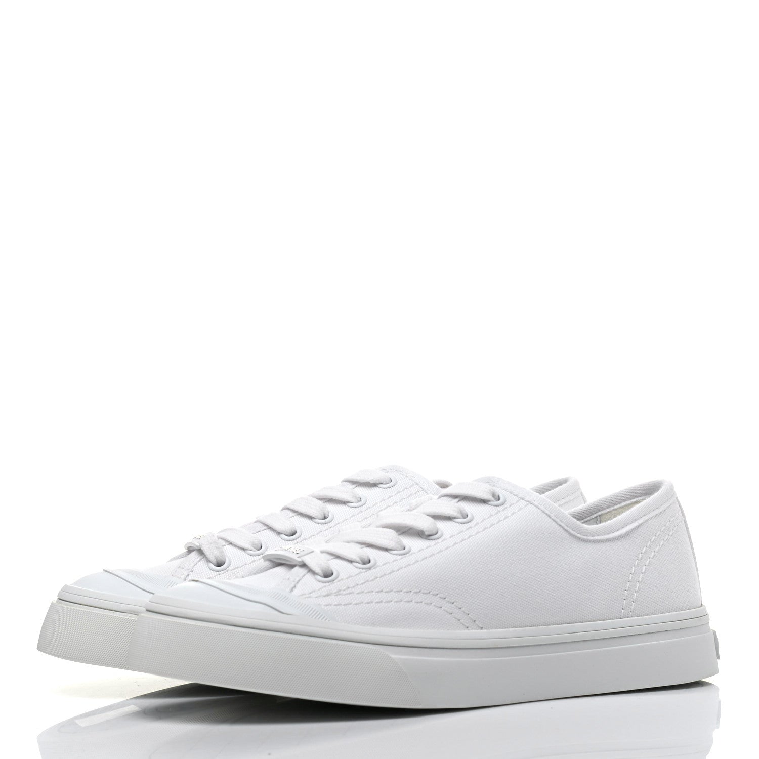 Chanel Fabric Low Top Sneakers 36 White 3 of 8
