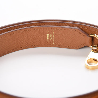 Hermes Epsom 25mm Tressage Shoulder Strap Abricot Rose Azalee Gold 3 of 5