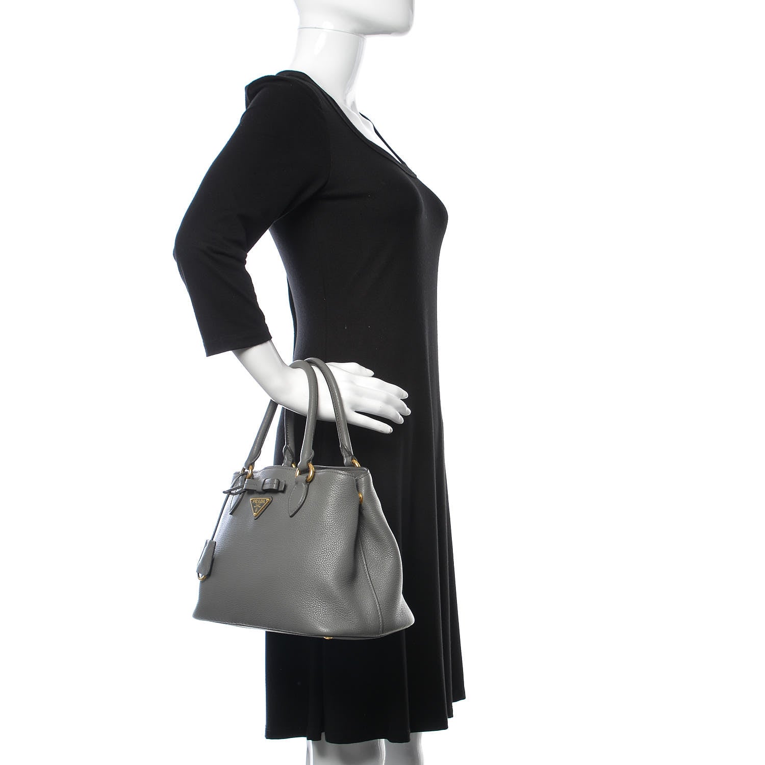 Prada Vitello Phenix Small Bag Marmo 3 of 10