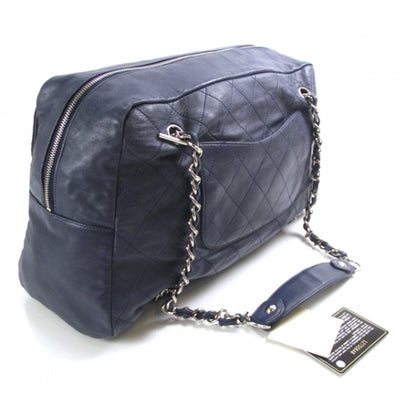 Chanel Lambskin Medium Camera Case Blue 3 of 12