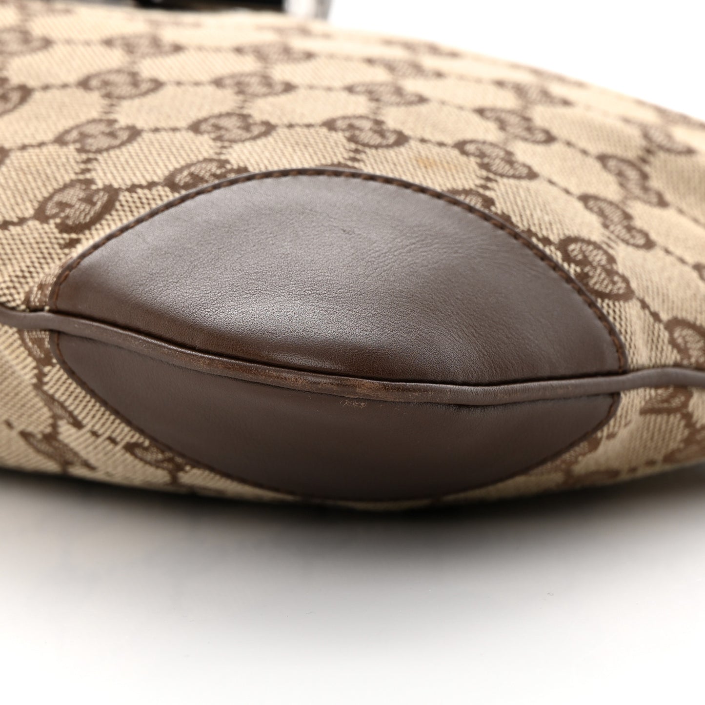 Monogram Lobster Clasp Jackie O Hobo Brown