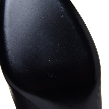 Valentino Garavani Calfskin Vlogo Knee High 45mm Boots 35 Black 7 of 8