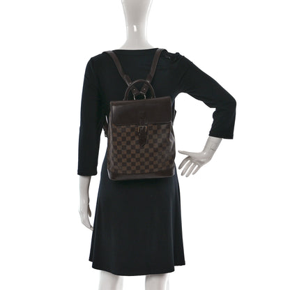 Louis Vuitton Damier Ebene Soho Backpack 2 of 13