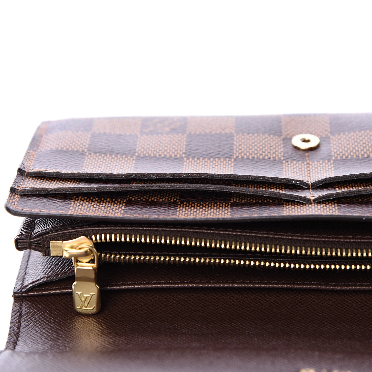 Louis Vuitton Damier Ebene Sarah Wallet NM 7 of 8