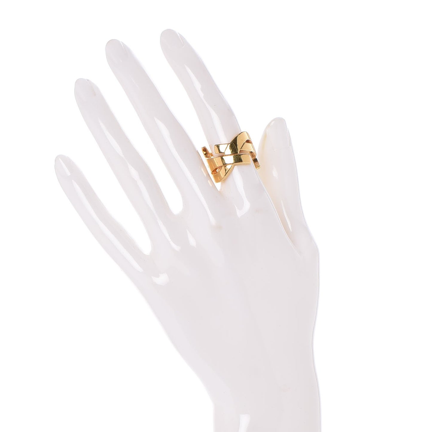 Brass Monogram Cassandre Ring 5 Gold