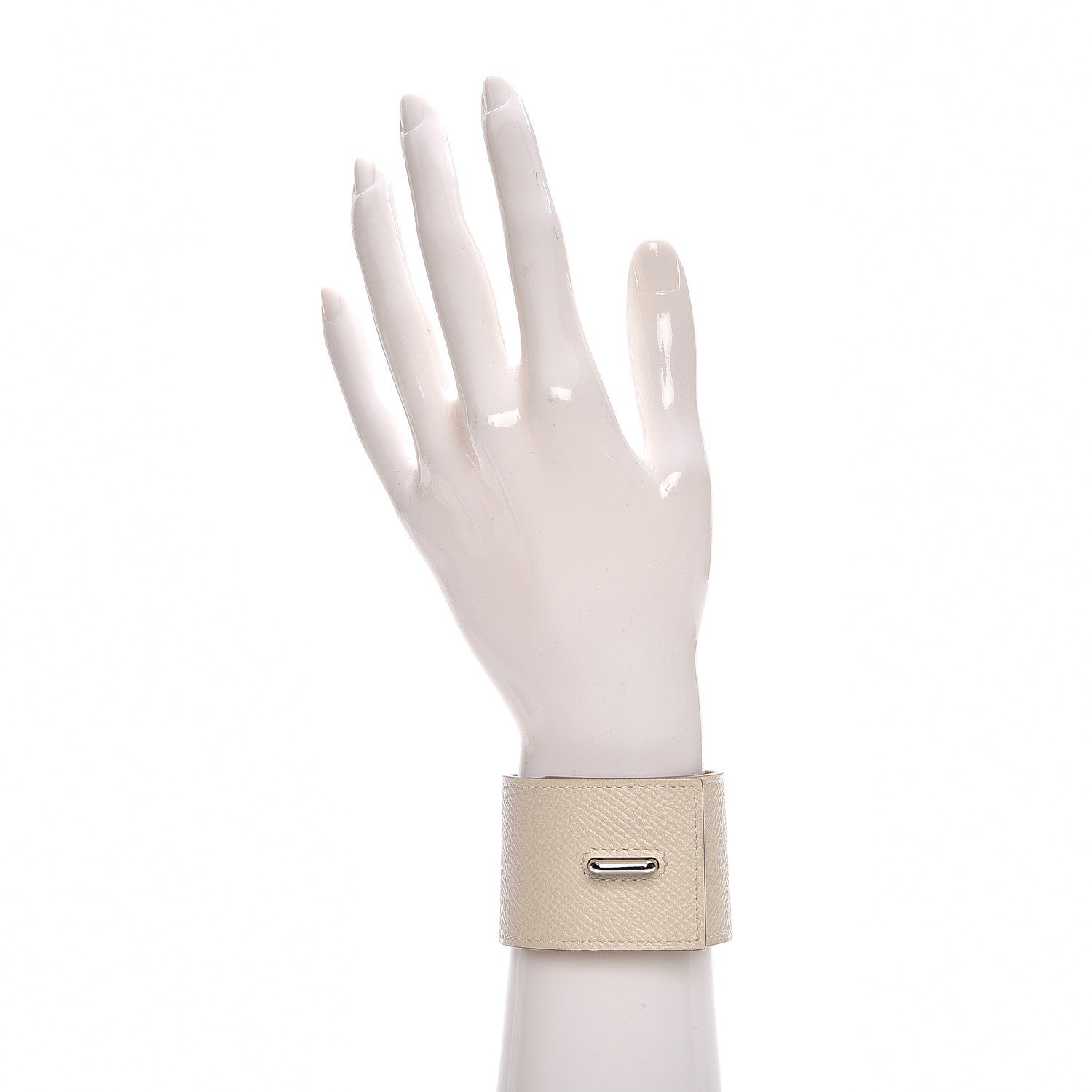 Hermes Epsom Curiosite Bracelet S Craie 2 of 7
