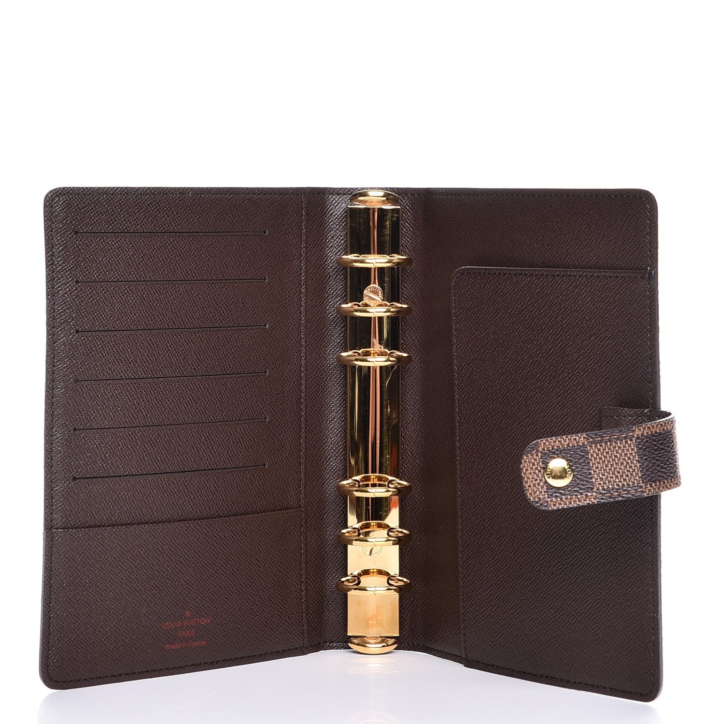 Damier Ebene Medium Ring Agenda Cover