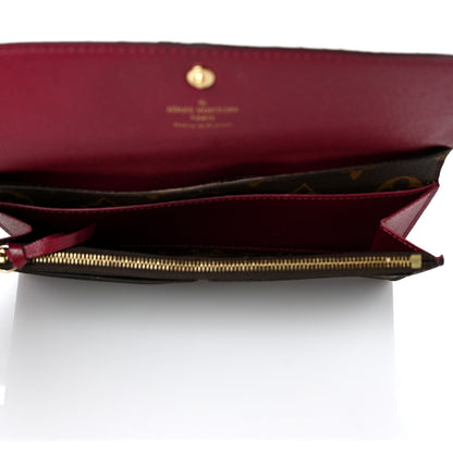 Louis Vuitton Monogram Emilie Wallet Fuchsia 5 of 9