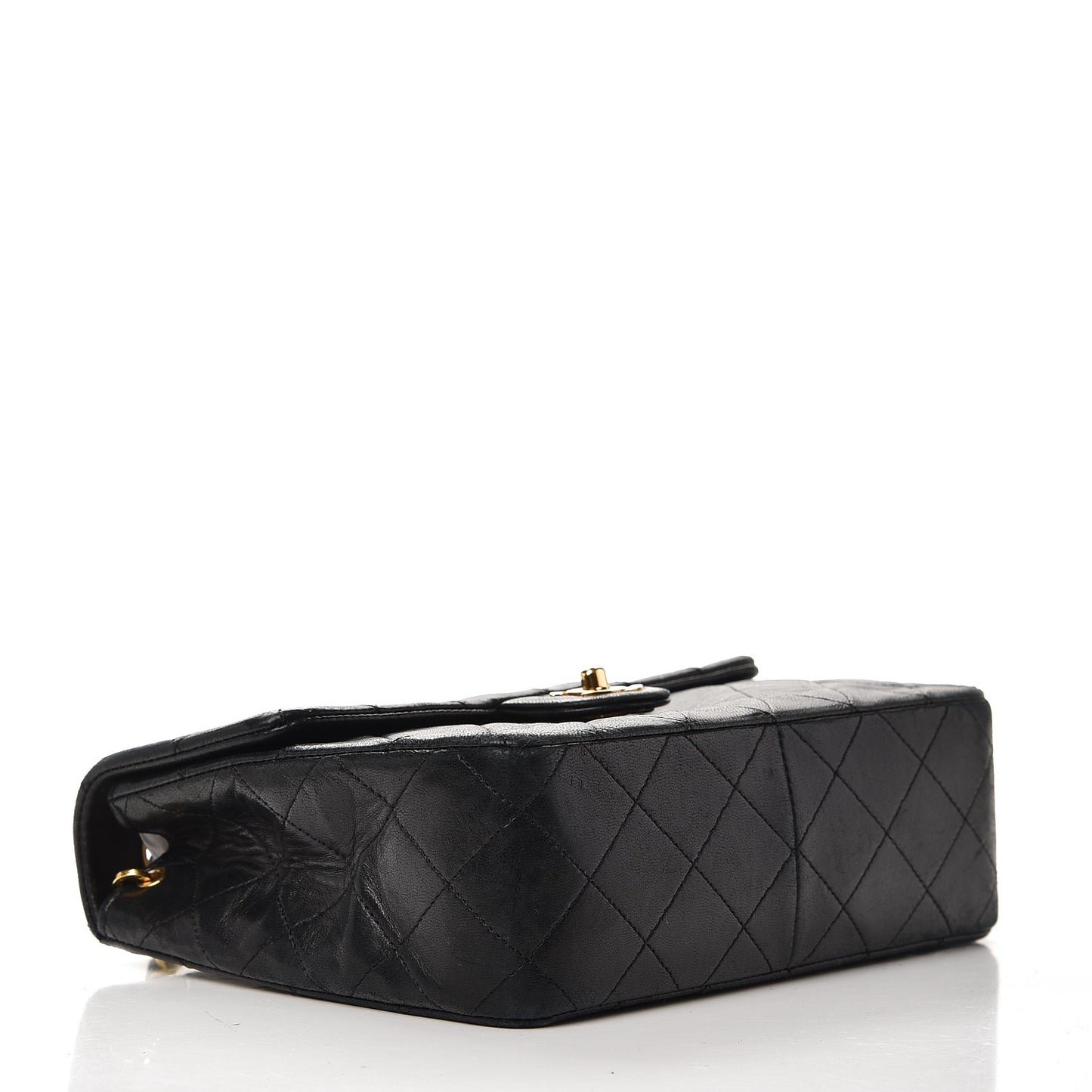 Lambskin Quilted Small Flap Black