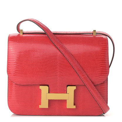 Hermes Lizard Constance 18 Rouge Moyen 1 of 9