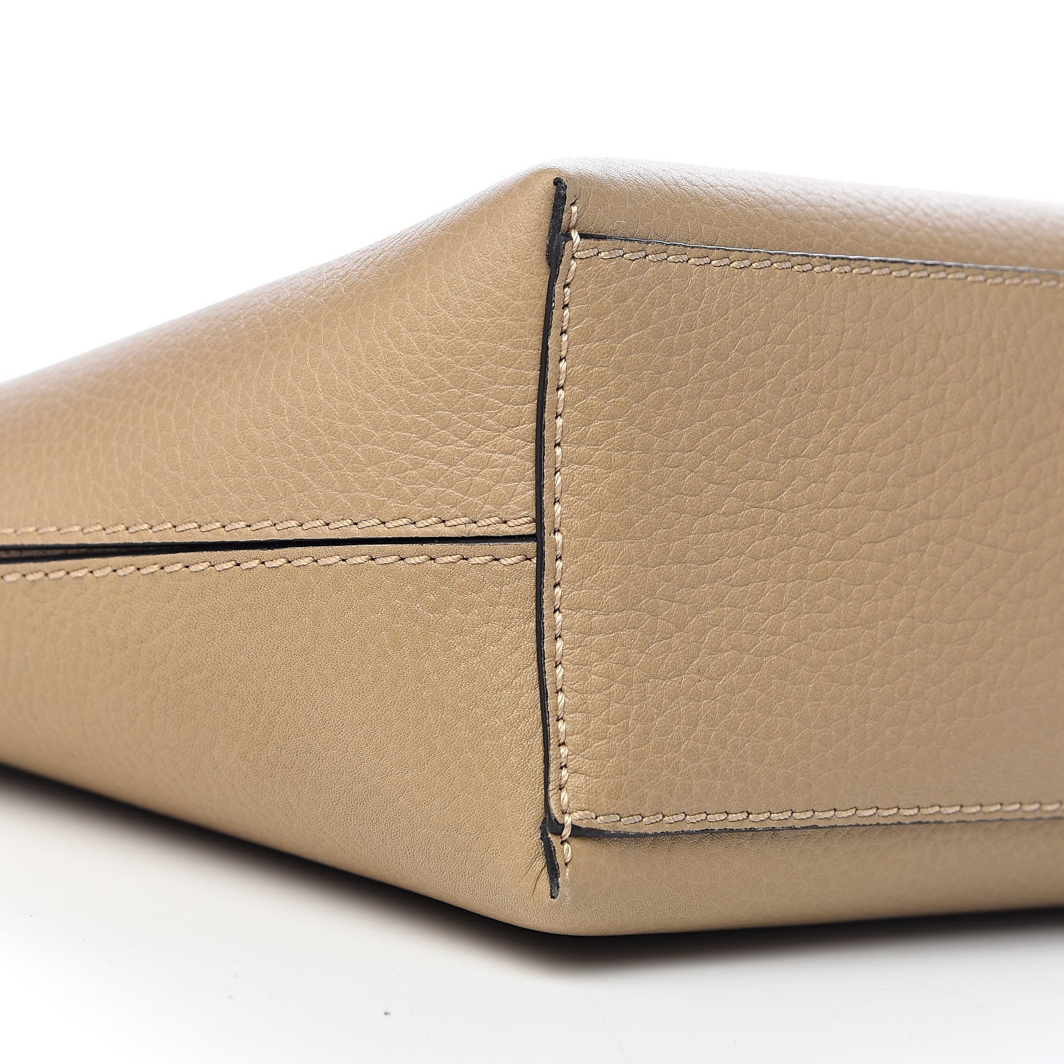 Valentino Garavani Grained Calfskin Small Rockstud Shoulder Tote Beige 7 of 9
