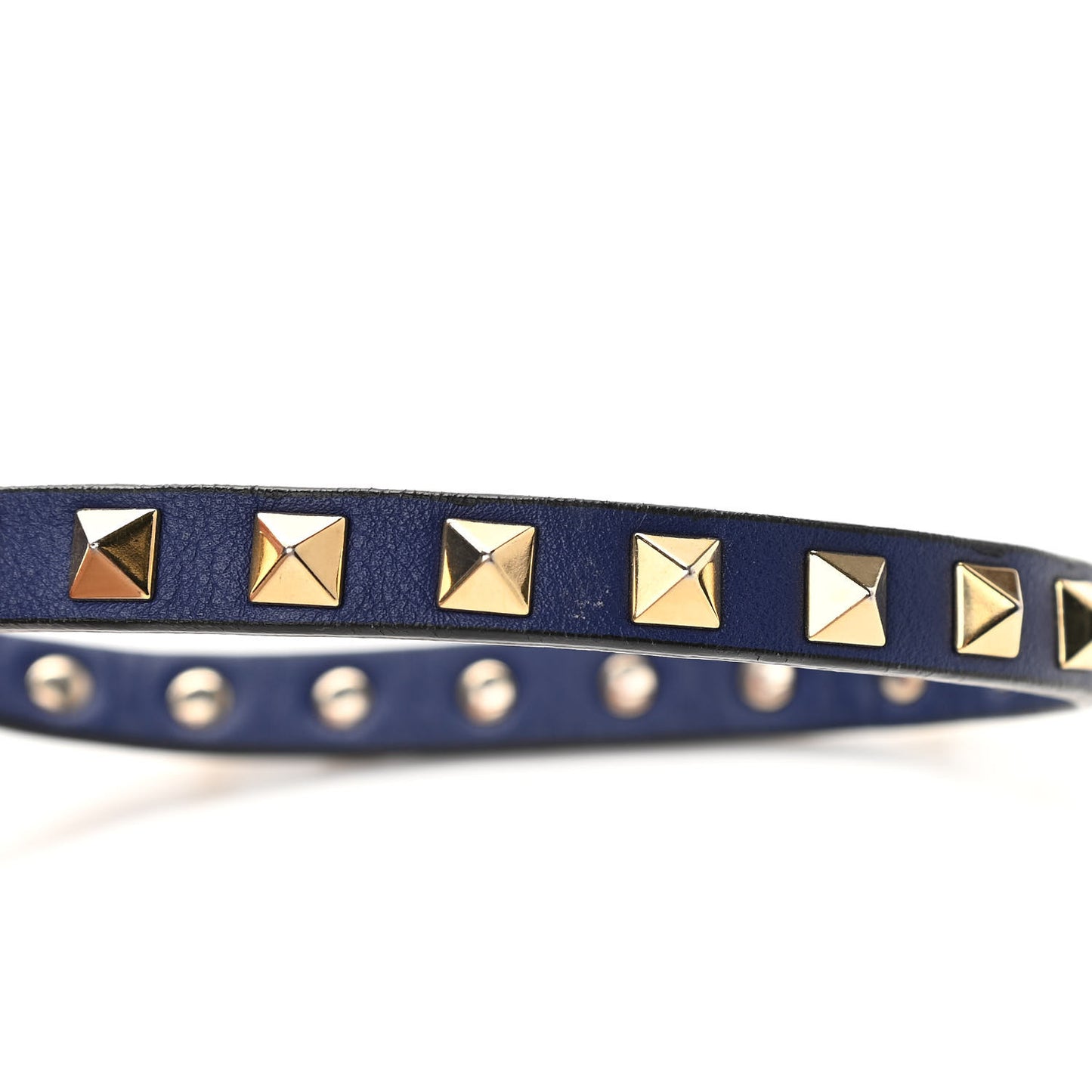 Vitello Small Rockstud Double Handle Tote Blue China