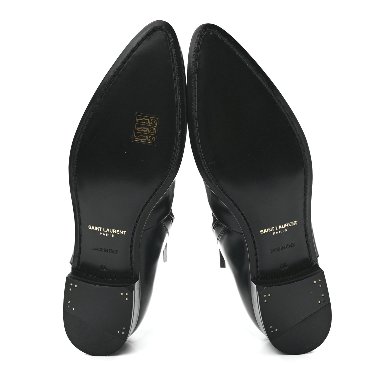 Saint Laurent Calfskin Mens Eli 25 Bootie 44 Black 5 of 8