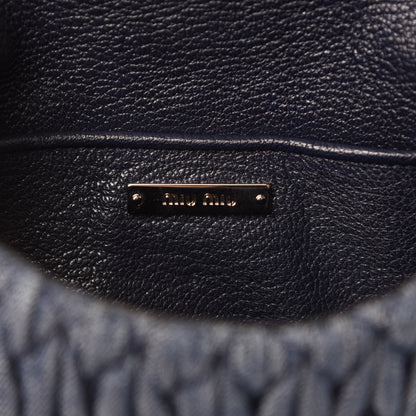 Miu Miu Denim Matelasse Crystal Chain Crossbody Bag Blue 8 of 10