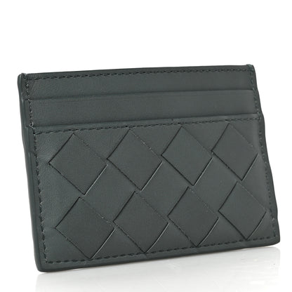 Bottega Veneta Calfskin Intrecciato Credit Card Case Aloe 3 of 6